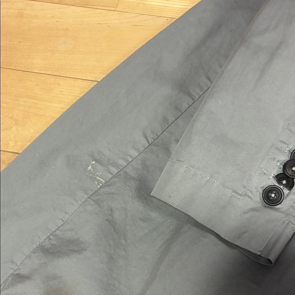 Gray Pleated “Chapter 43” Long Coat - Picture 3 of 5